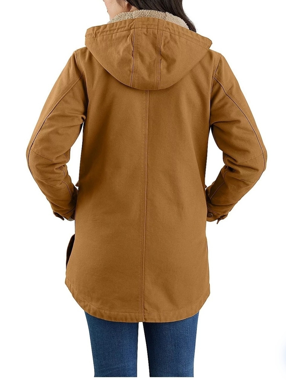 Carhartt Women's Hooded Sherpa-Lined Work Jacket - Medium - Picture 3 of 7